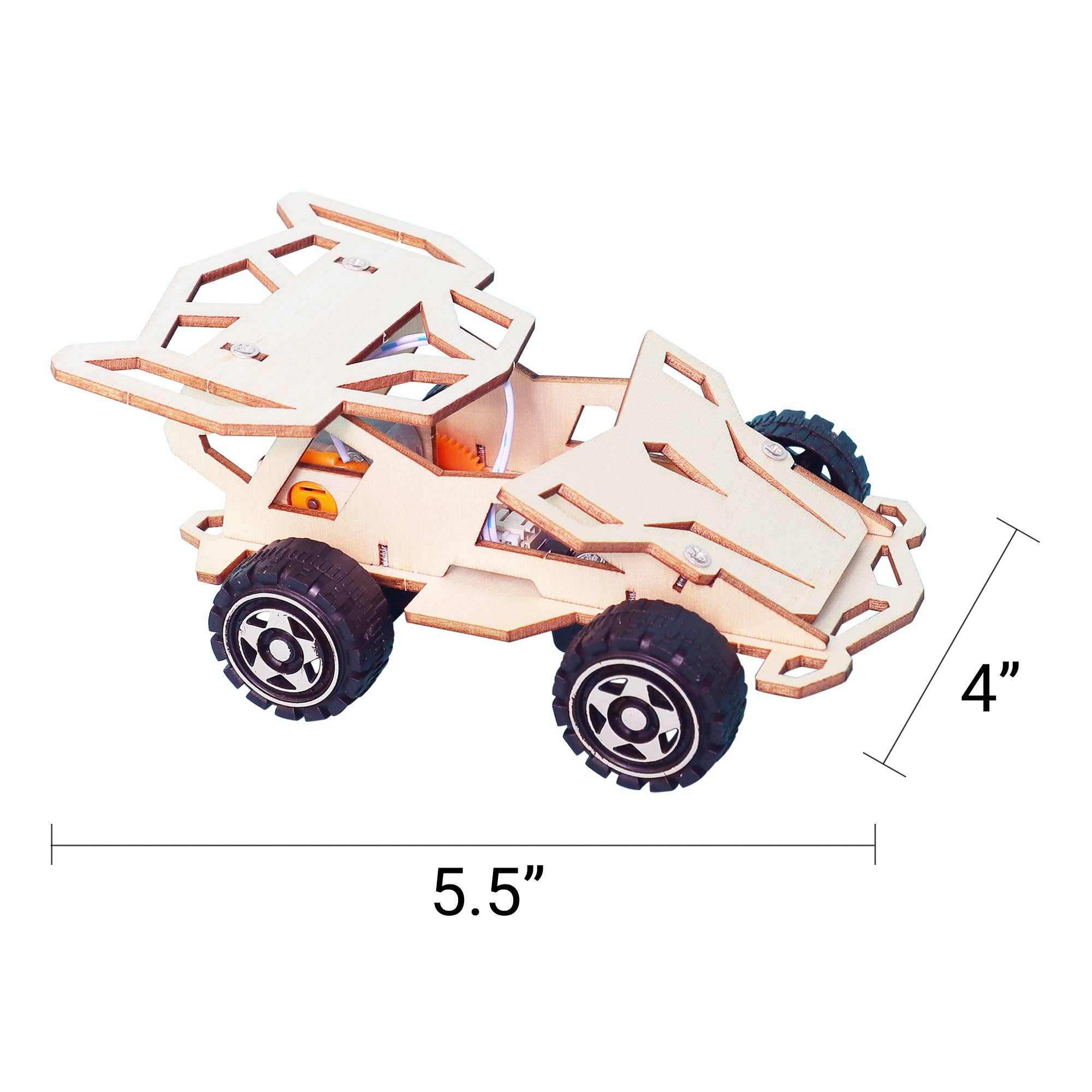 Infrared Remote Controlled Car DIY Kit, Educational STEM Toy