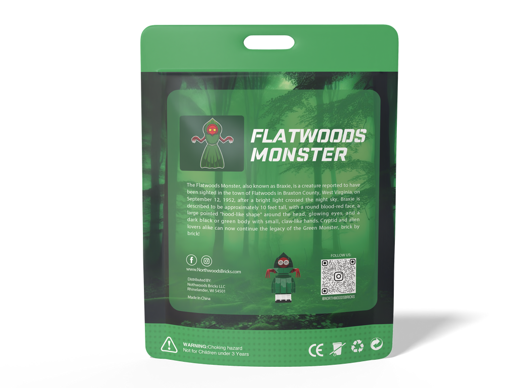 Mini Flatwoods Monster Brick Set (60pc) by Northwood Bricks