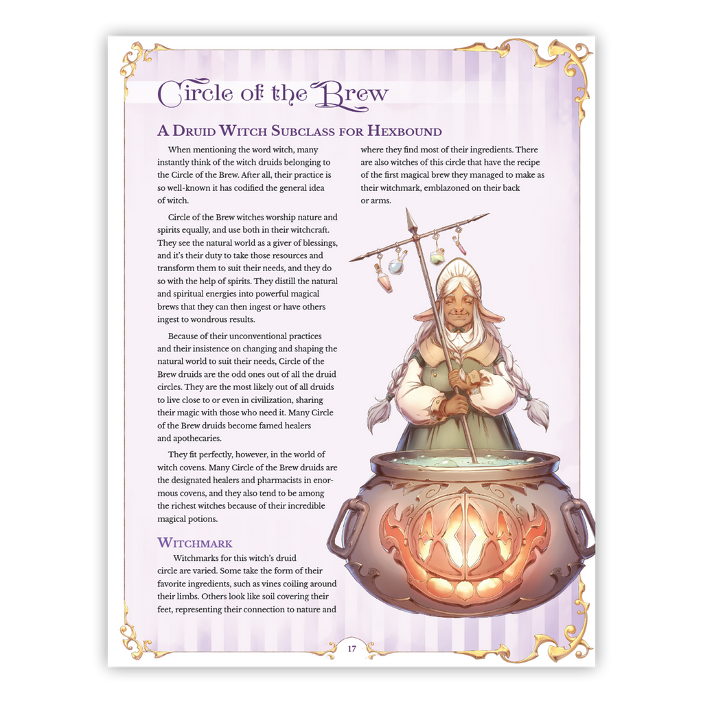 Hexbound: A Witchy Supplement  - 5e D&D (Hardcover)