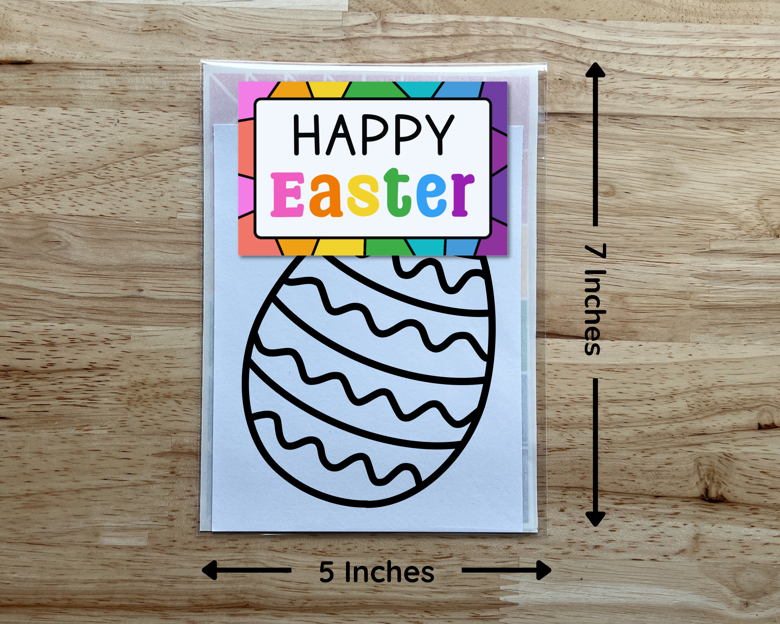 Easter Egg Suncatcher Sticker Craft Kit for Kids