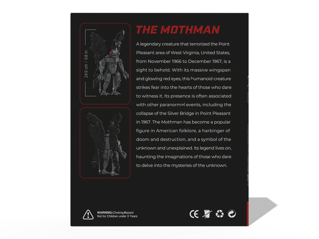 Mothman Brick Set (390 pc) by Northwood Bricks
