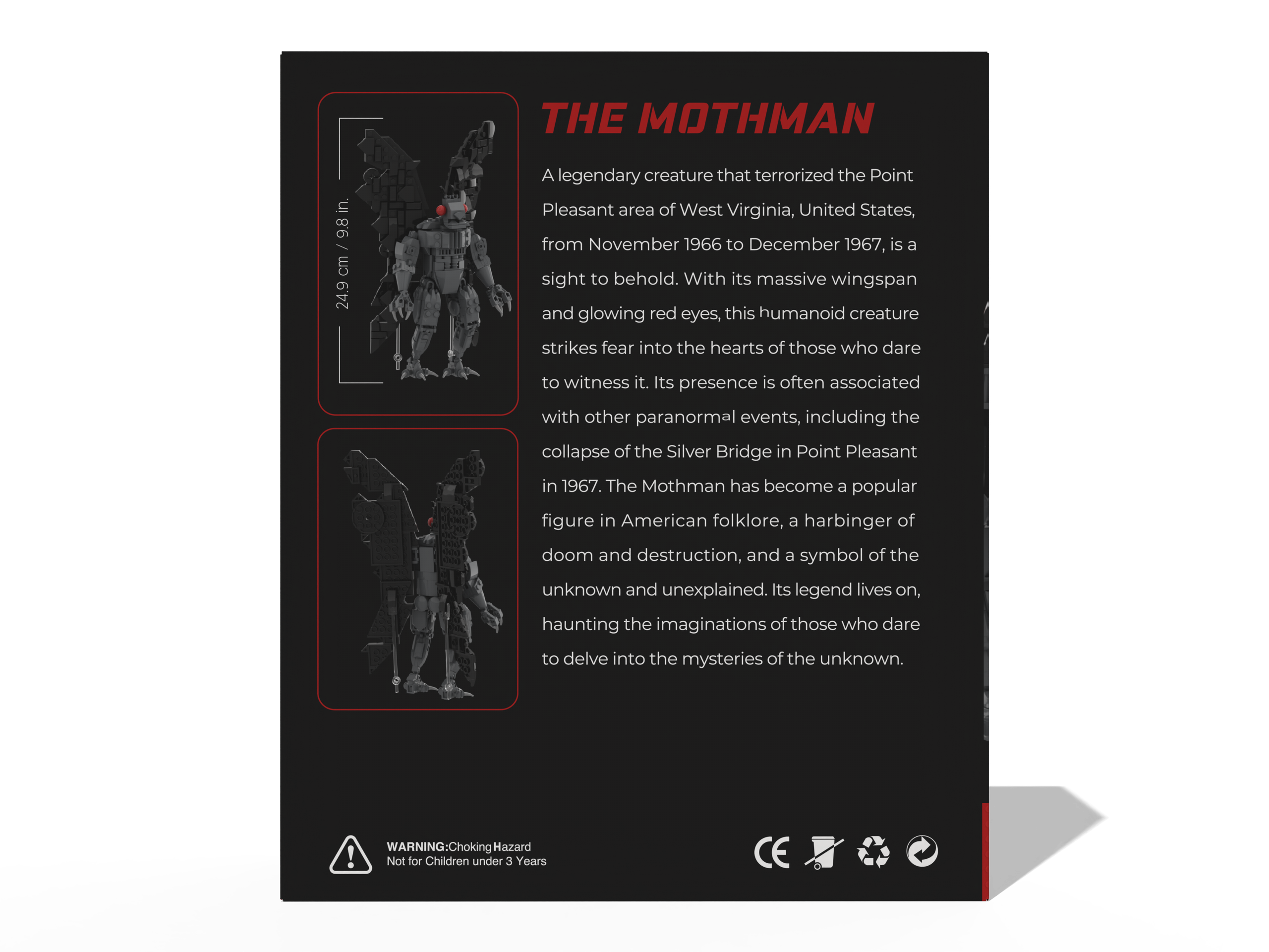 Mothman Brick Set (390 pc) by Northwood Bricks