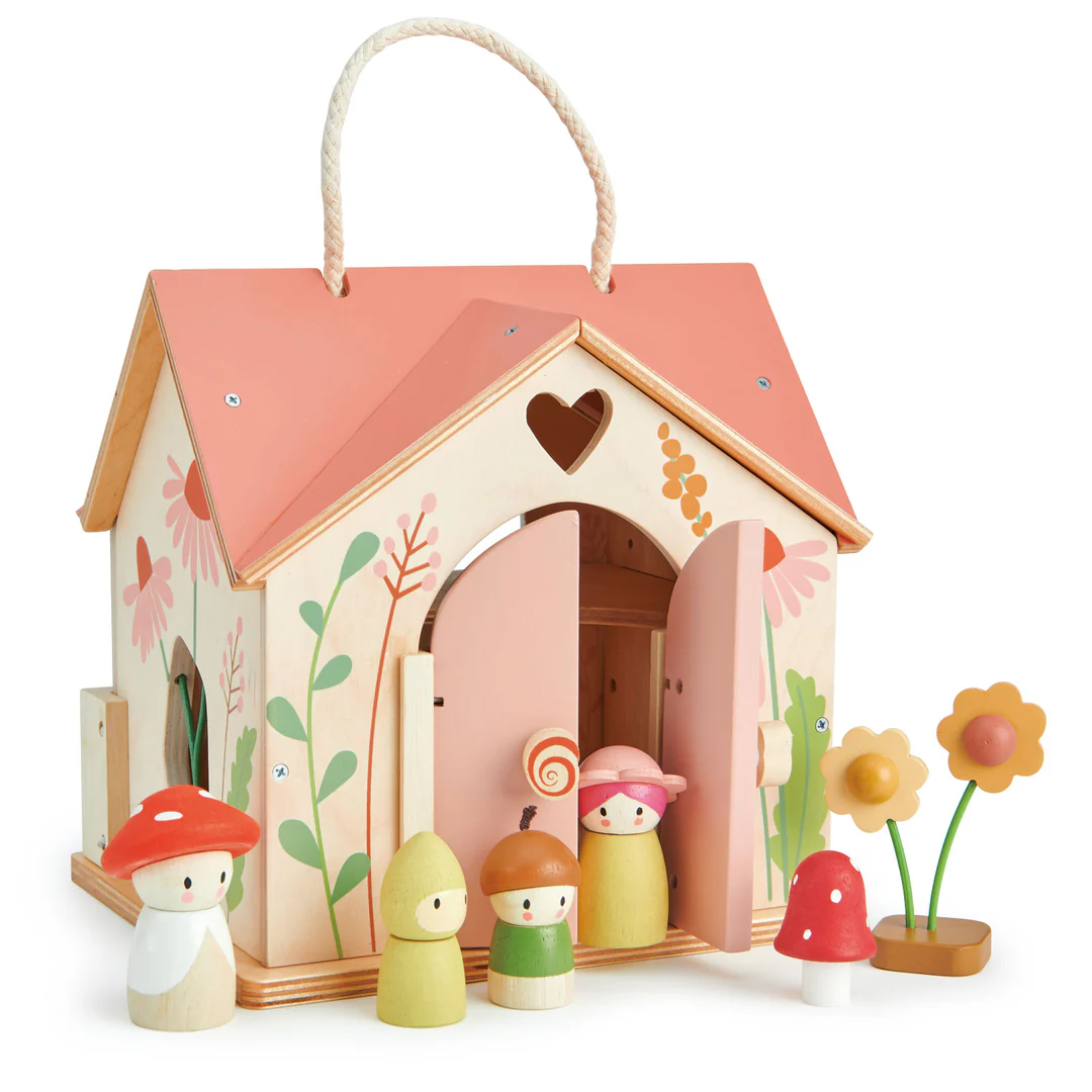 Rosewood Cottage Wooden Dollhouse