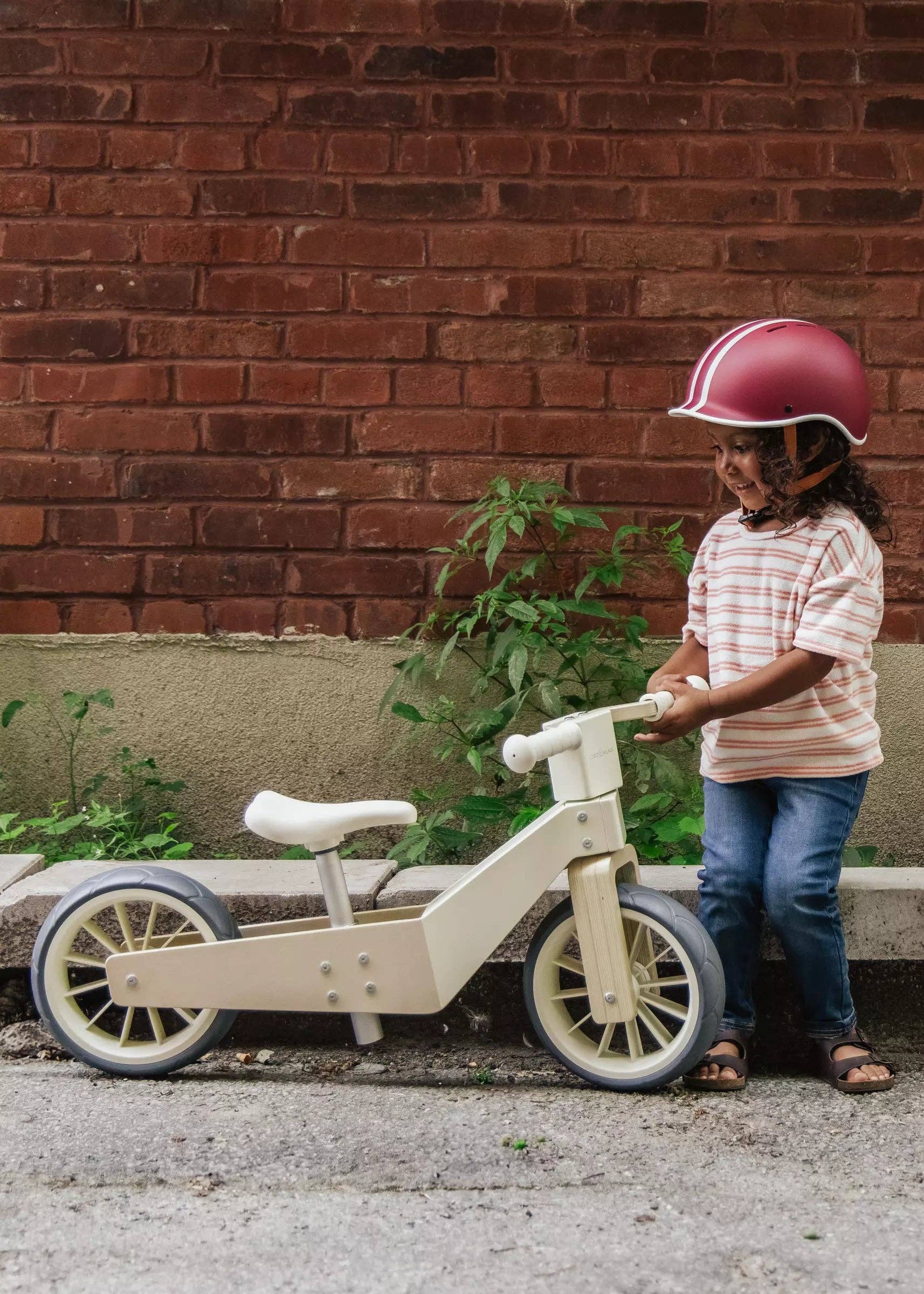 Wooden Balance Bike 3-in-1