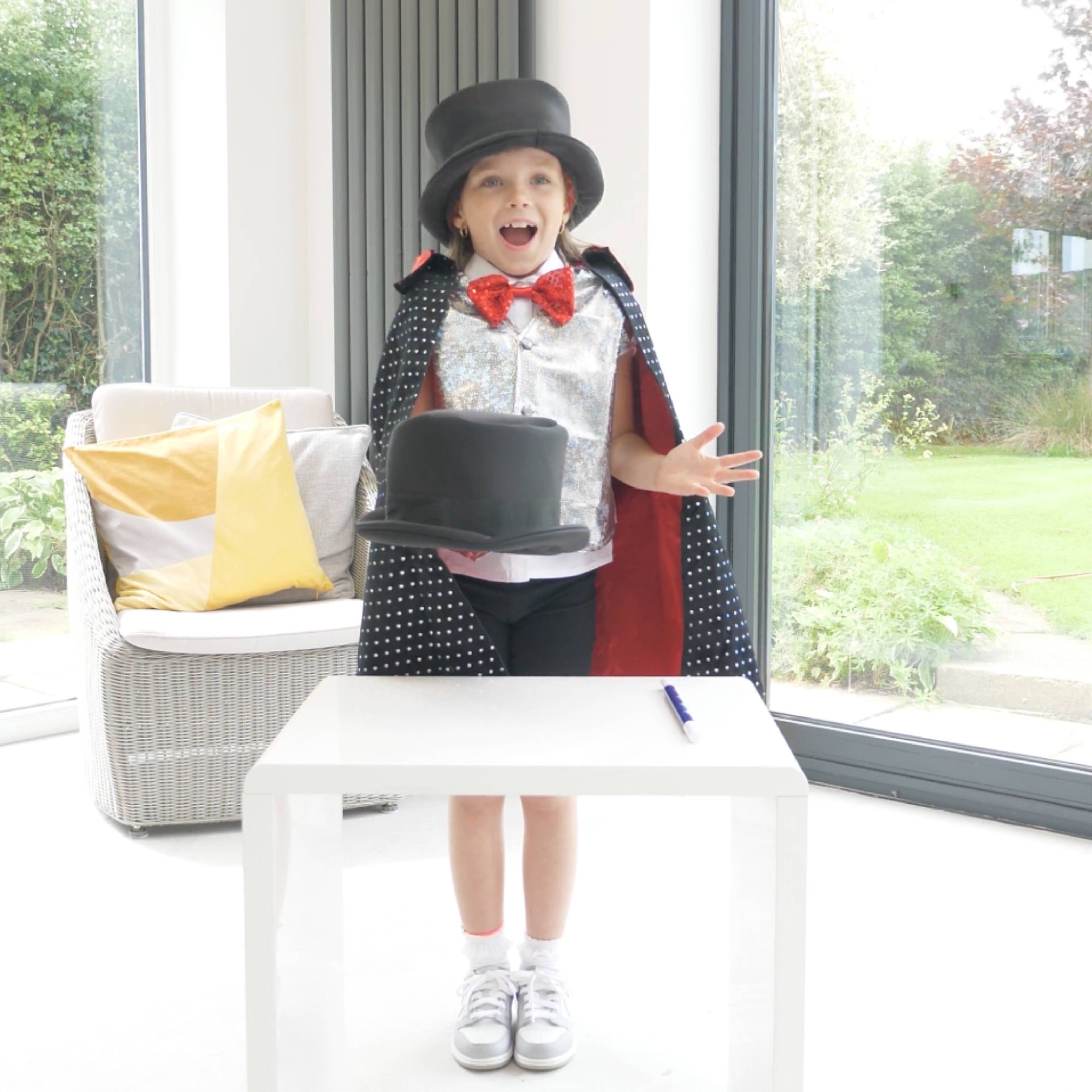 Kids Magician Dress Up Costume & Trick Set