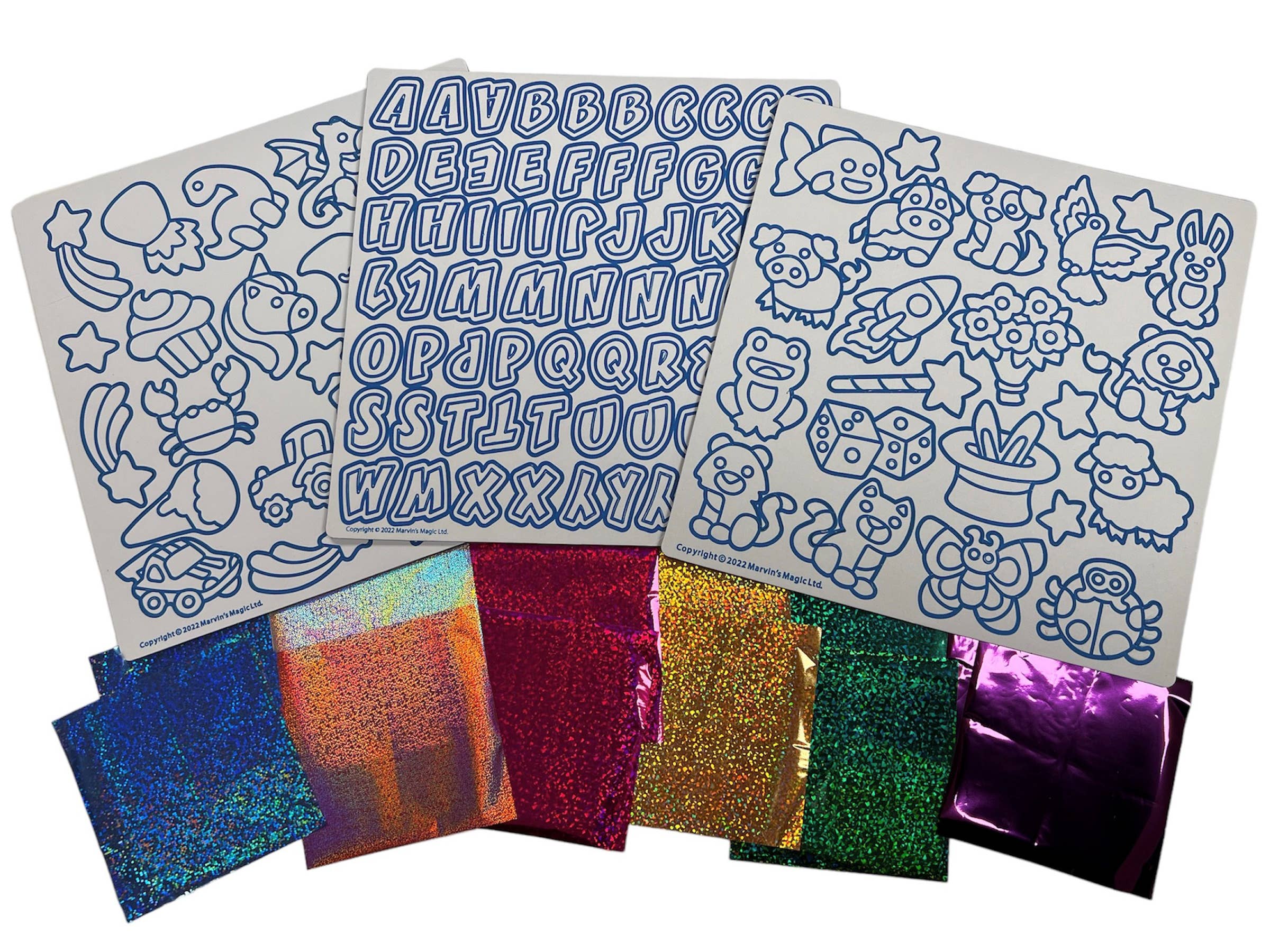 Magic Foil Rainbow Sticker Art Kit – 150 Pack