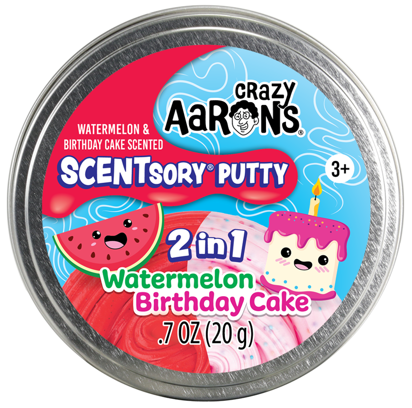 Scentsory Duos Watermelon/Birthday Cake - 2.75" Putty