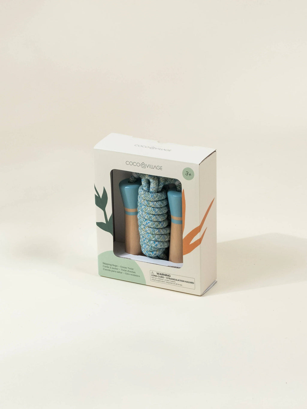 Wooden Handle Skipping Rope – Ocean Twist
