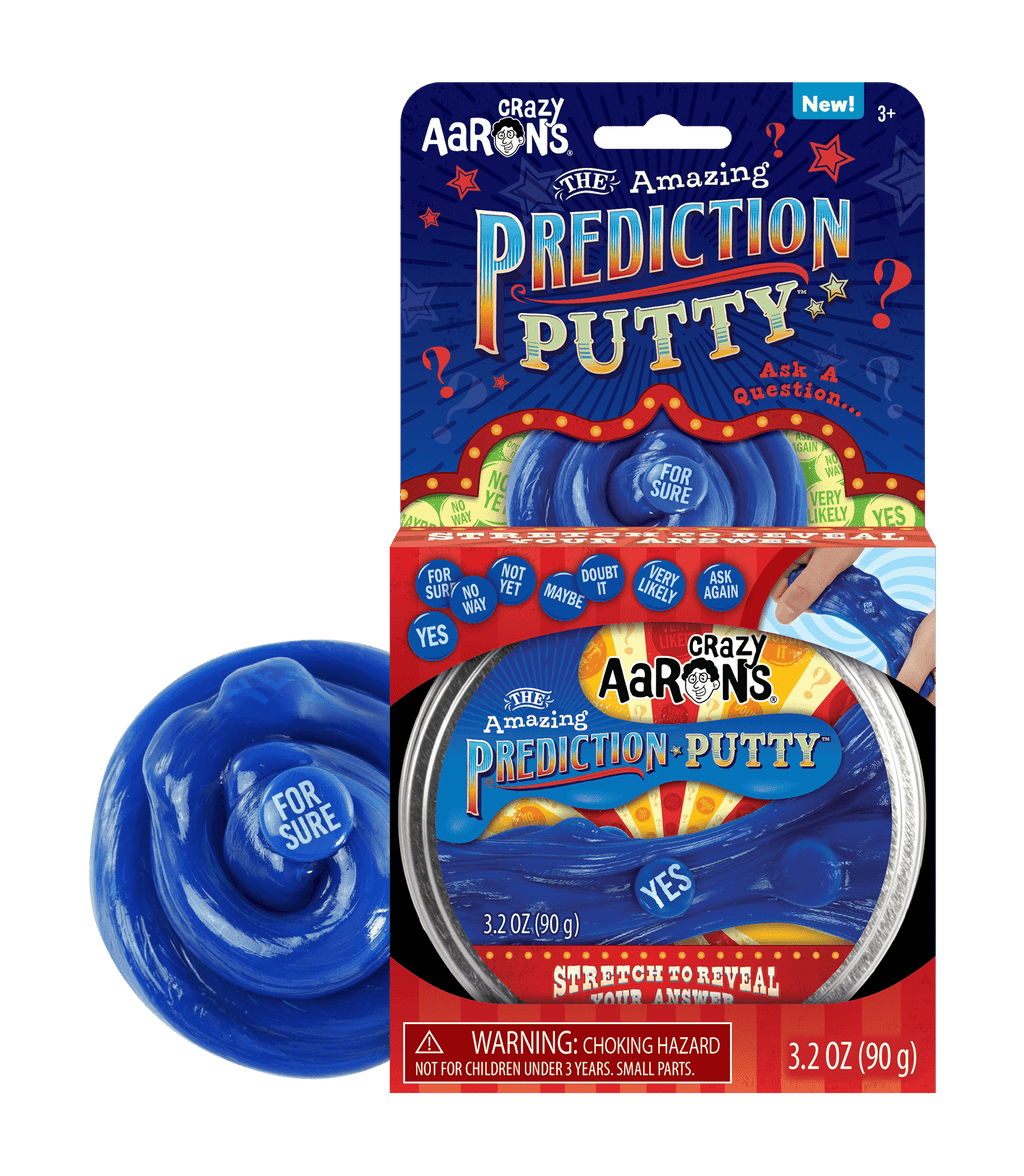 Amazing Prediction Putty - Full Size 4" Thinking Putty Tin by Crazy Aaron's - Sensory Fidget Toy