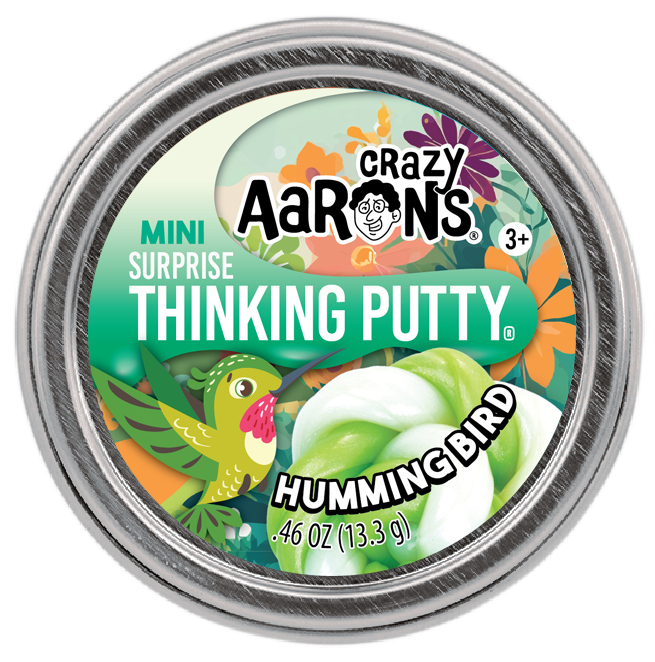 Crazy Aaron's Spring Surprise 2" Tins, Buzzing Bee, Hummingbird and Sneaking Snail