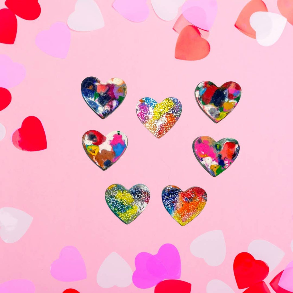 Multicolor Heart Crayon Gift Box