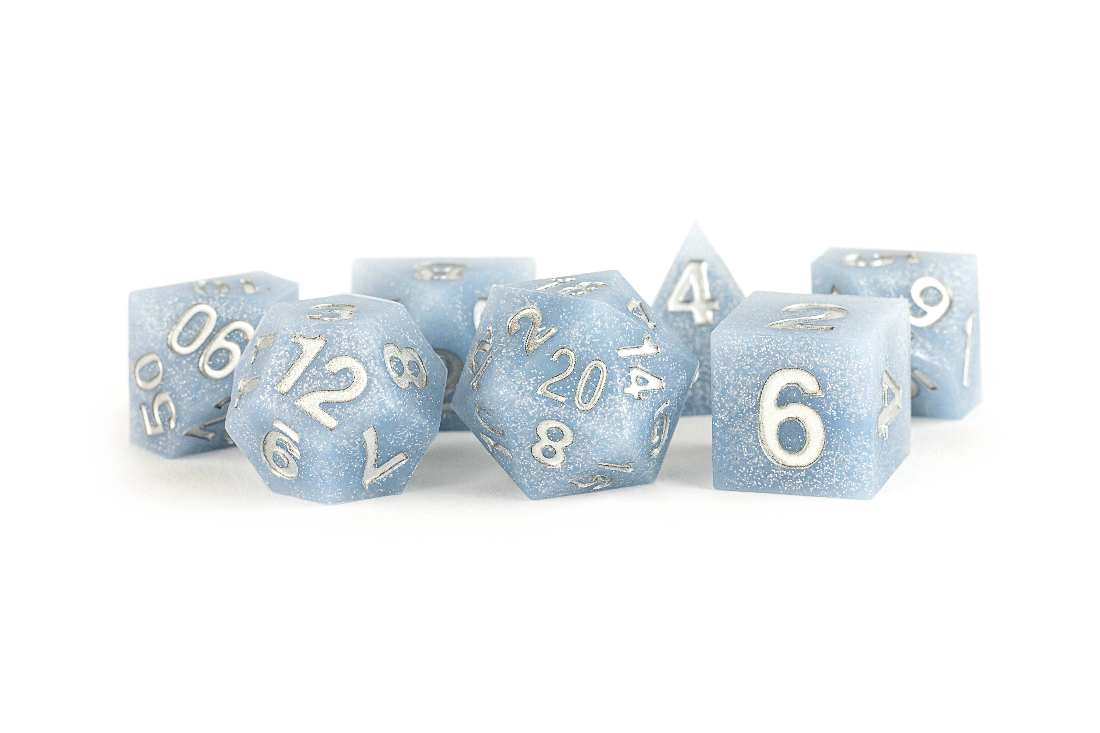 UNIQUE Sharp Edge Silicone Rubber Dice Set