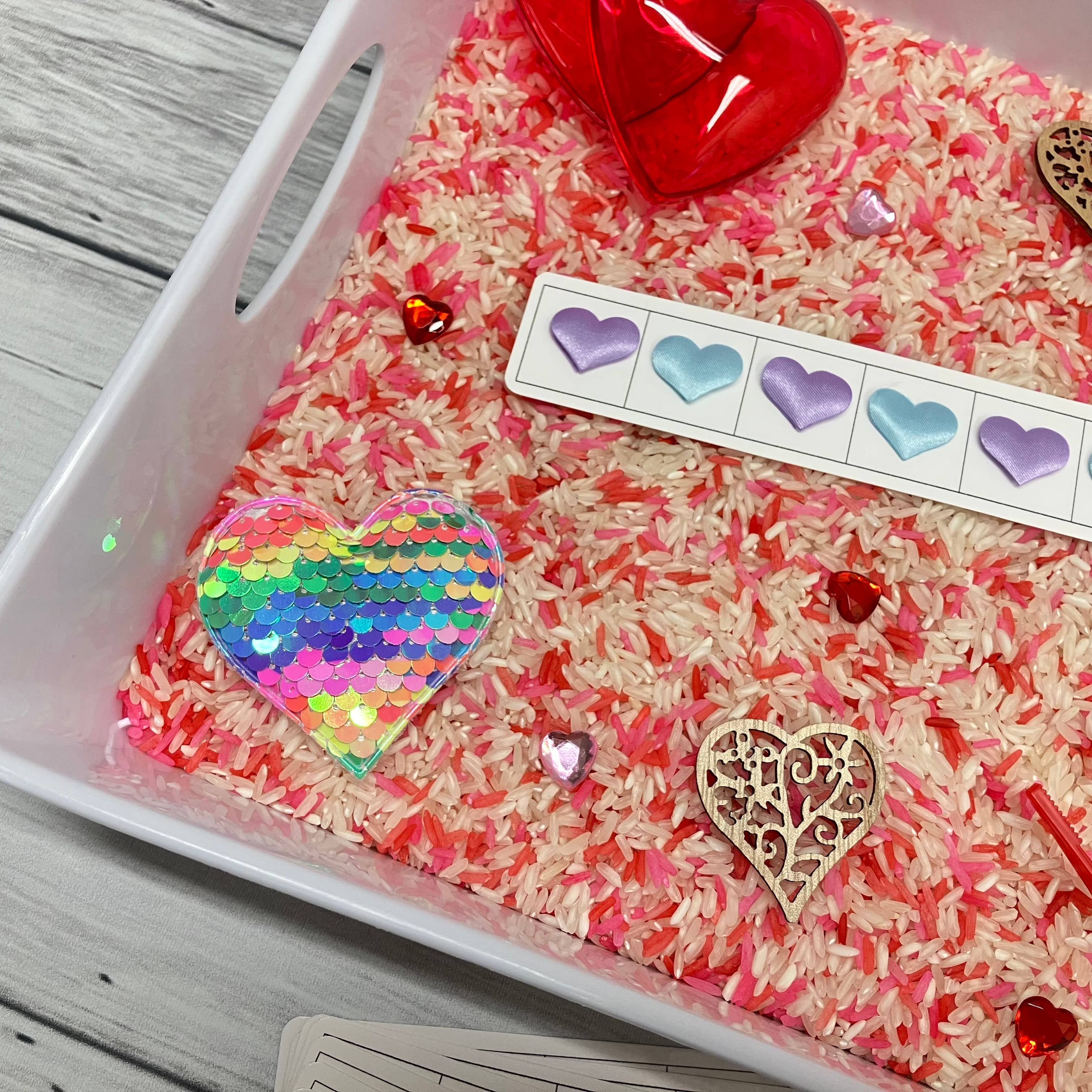 Valentines Sensory Bin, Sensory Bins for Kids, Sensory Kit,
