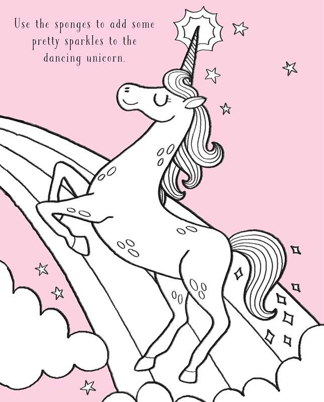 Sponge Art Unicorns and Magical Creatures by IglooBooks