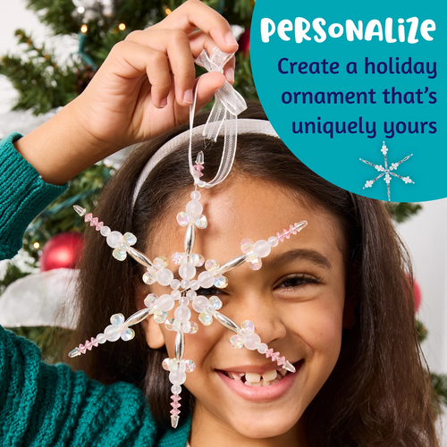 Beaded Snowflake Ornaments – Holiday Diy Craft For Kids