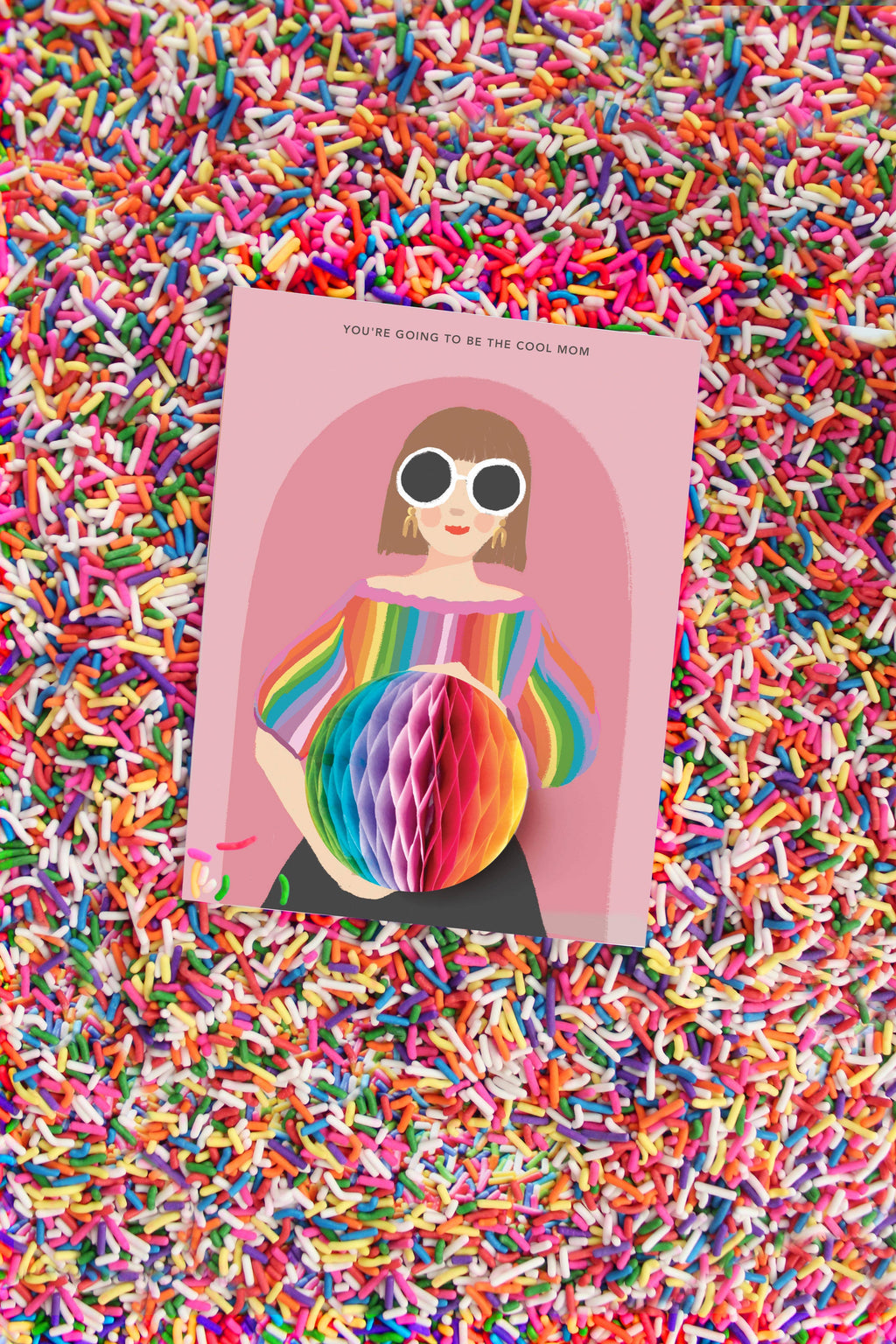Pop-up Card -  Cool Mom - Pregnancy/Baby/New Mom