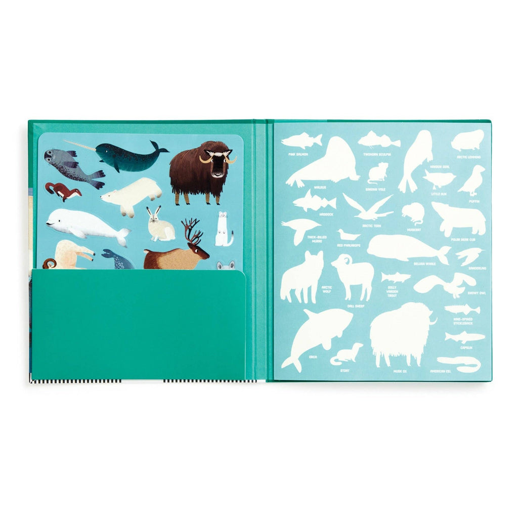 Arctic Life Reusable Sticker Play Activity Set by Mudpuppy, Ages 3+