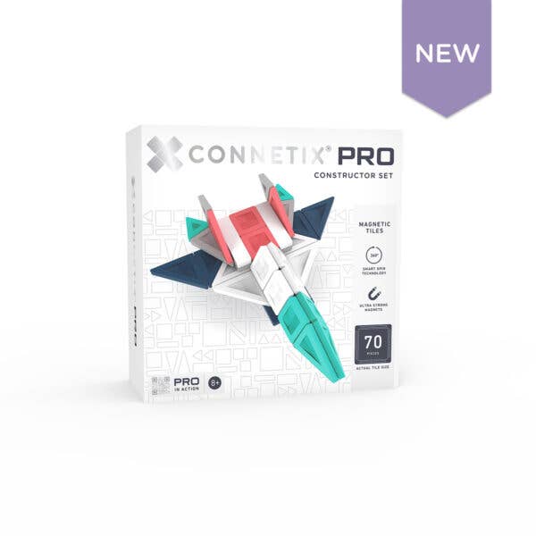 CONNETIX Magnetic Tiles PRO Constructor Set, 70 Pieces