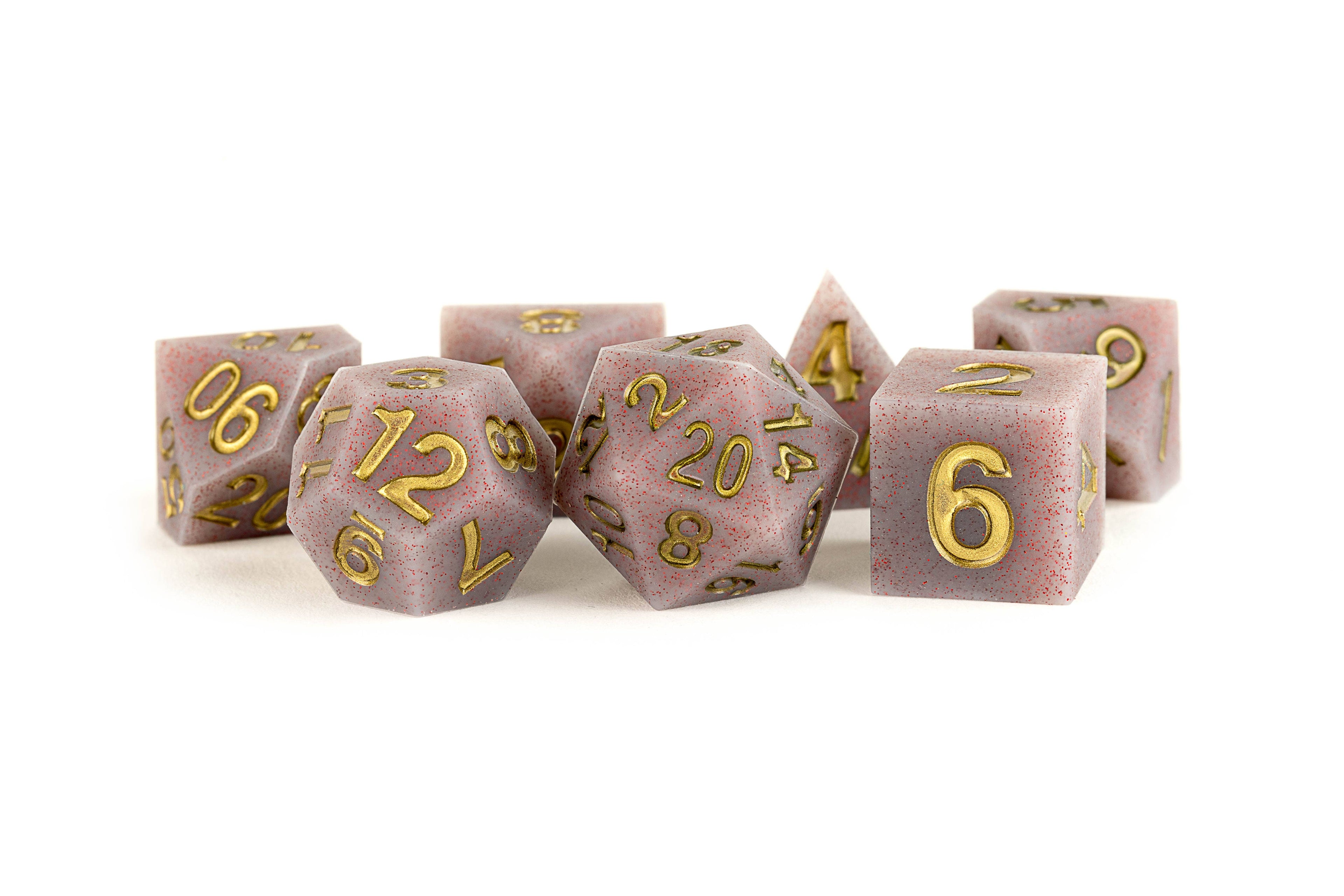 UNIQUE Sharp Edge Silicone Rubber Dice Set