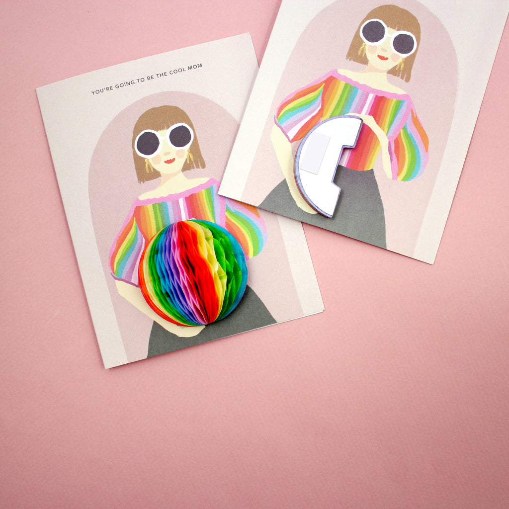 Pop-up Card -  Cool Mom - Pregnancy/Baby/New Mom