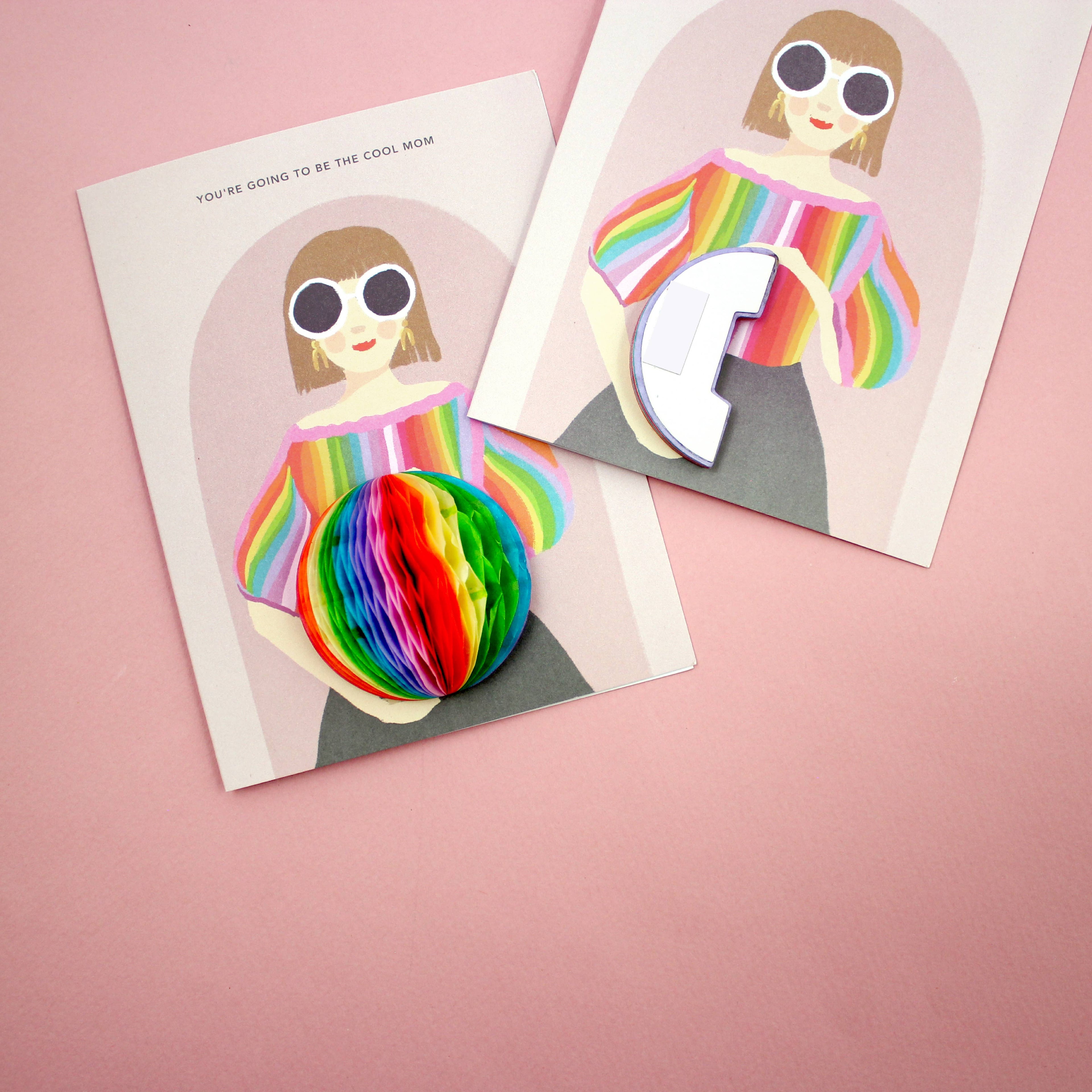 Pop-up Card -  Cool Mom - Pregnancy/Baby/New Mom