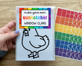 Chicken Suncatcher Sticker Craft Kit for Kids