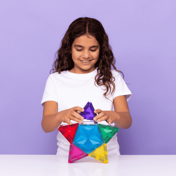 CONNETIX Magnetic Tiles Light Star Pack, 28 Pieces