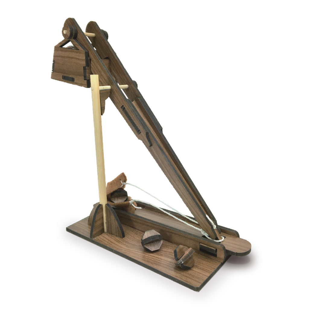 Mini Trebuchet : Wooden Engineering Model Building Kit | Trebuchet science project