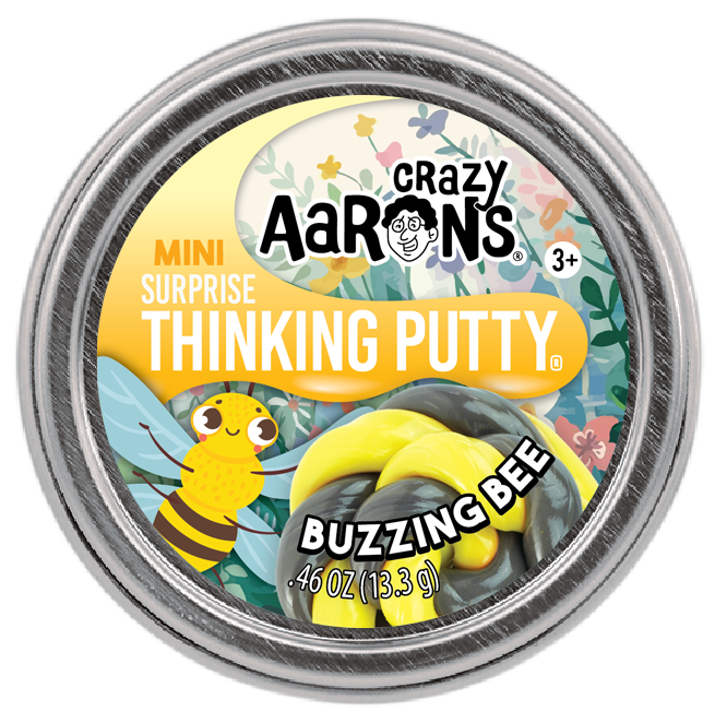 Crazy Aaron's Spring Surprise 2" Tins, Buzzing Bee, Hummingbird and Sneaking Snail