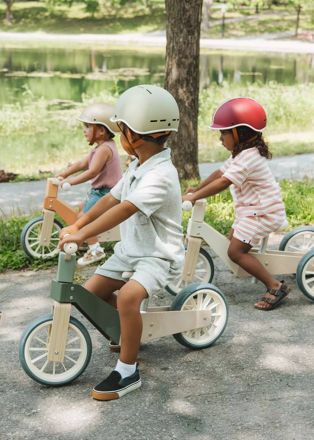 Wooden Balance Bike 3-in-1