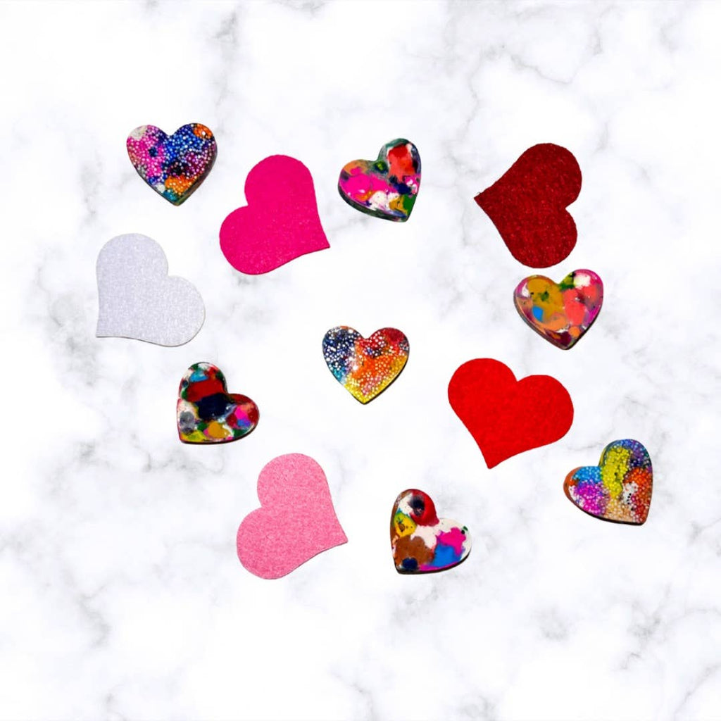 Multicolor Heart Crayon Gift Box