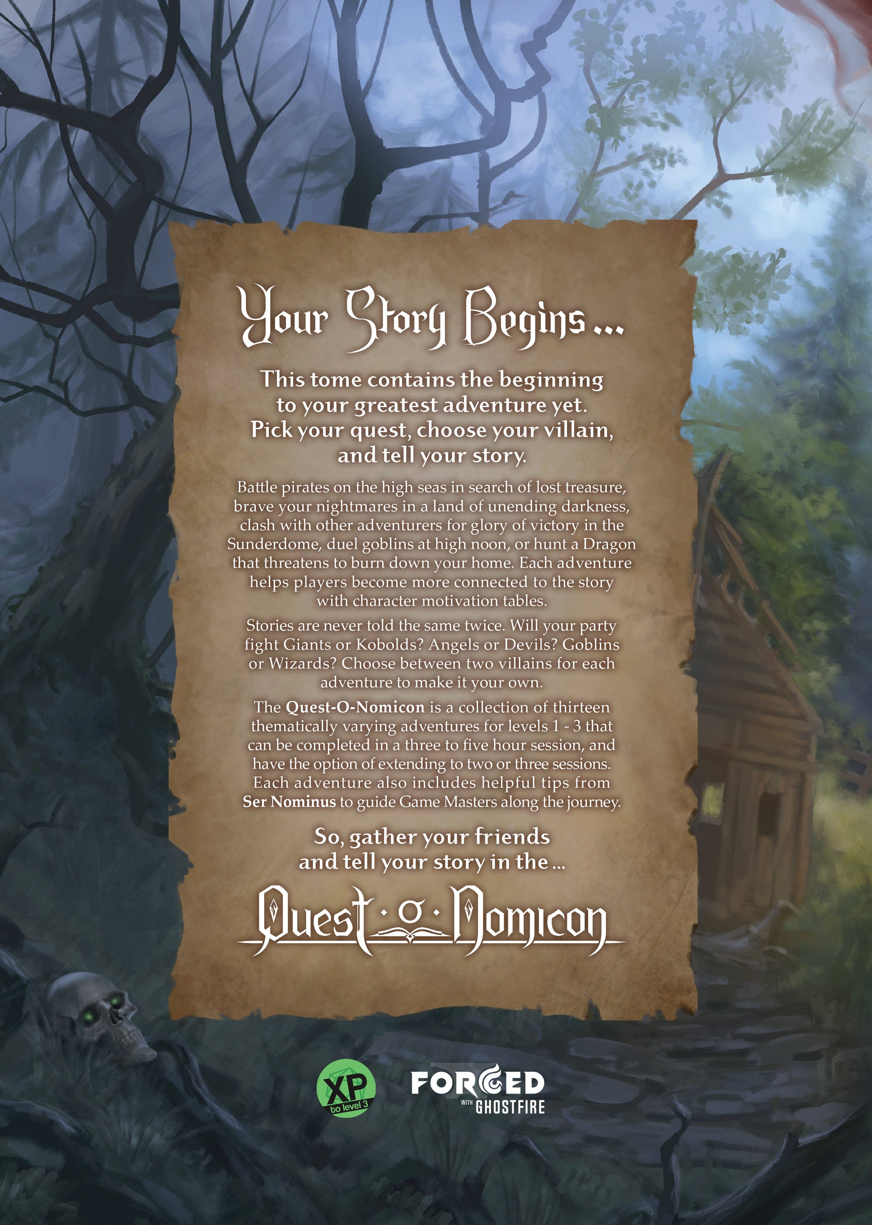 Quest-O-Nomicon Hardcover Book