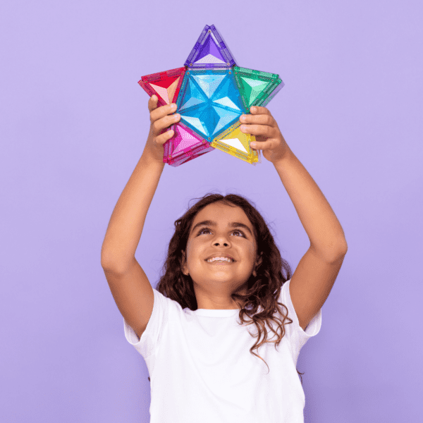 CONNETIX Magnetic Tiles Light Star Pack, 28 Pieces