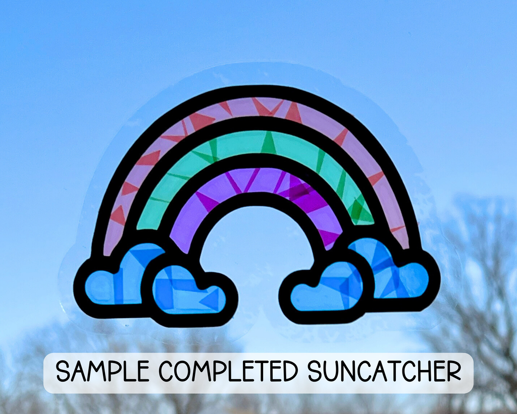 Chicken Suncatcher Sticker Craft Kit for Kids