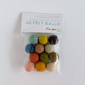 12 Felt Balls - Muted Rainbow Slingshot Refill - Crafts