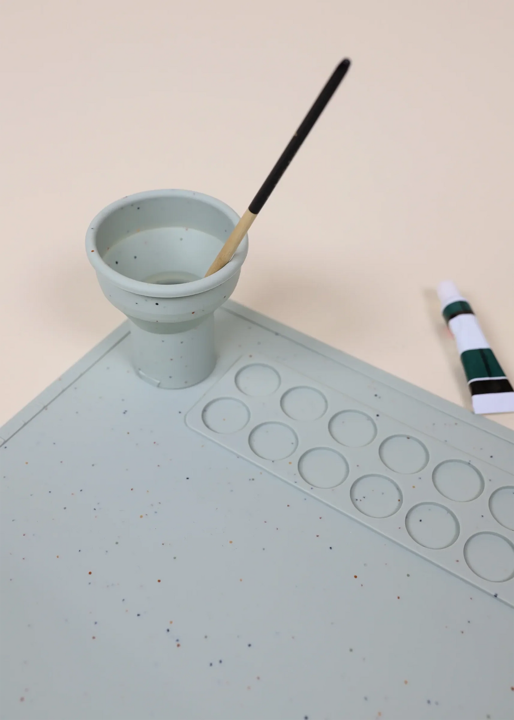 Art Painting Silicone Placemat Seafoam