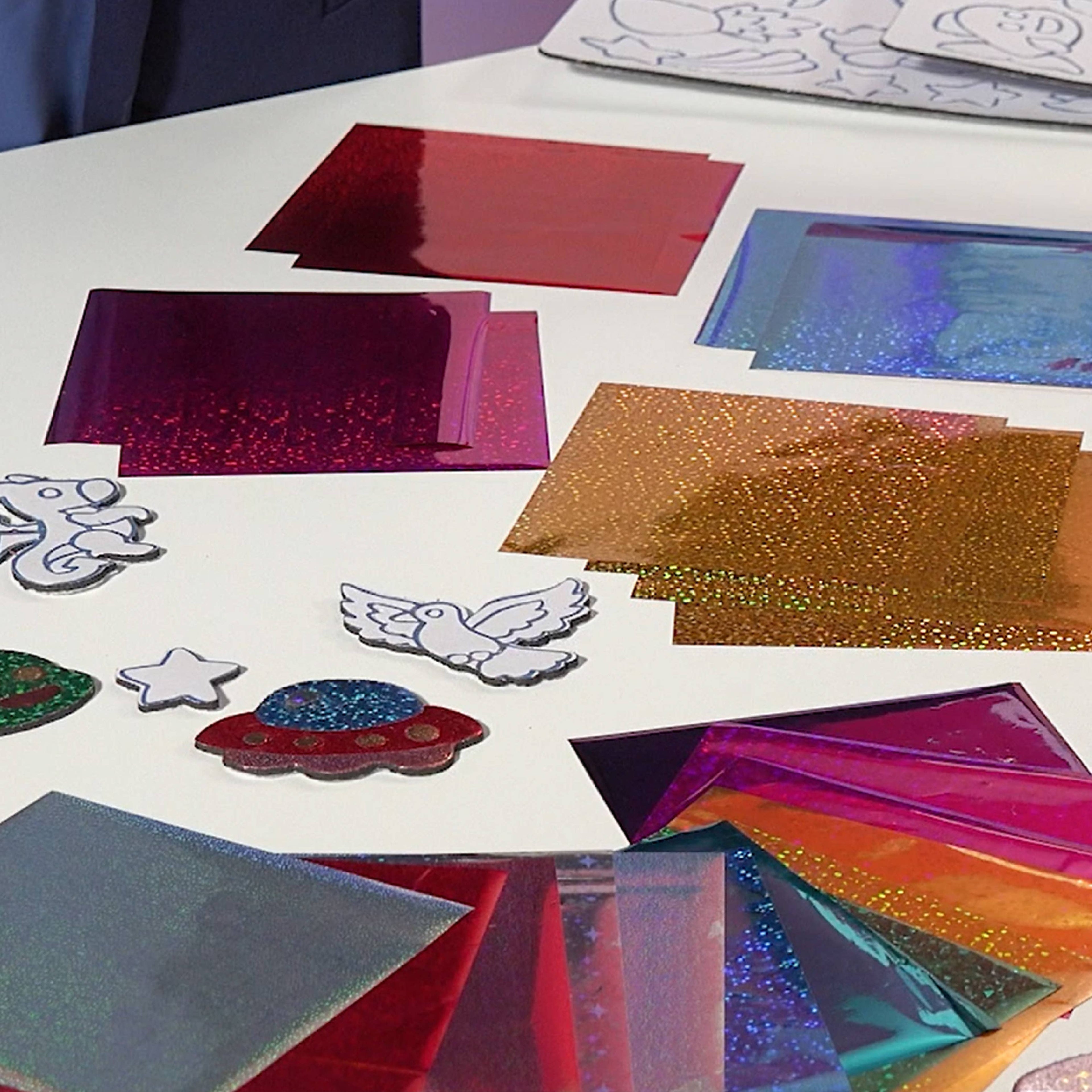 Magic Foil Rainbow Sticker Art Kit – 150 Pack