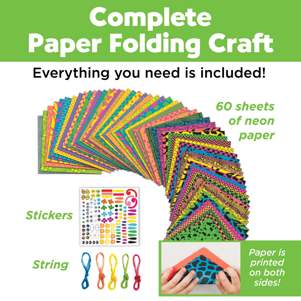 Origami Paper - Diy Craft Kit For Kids