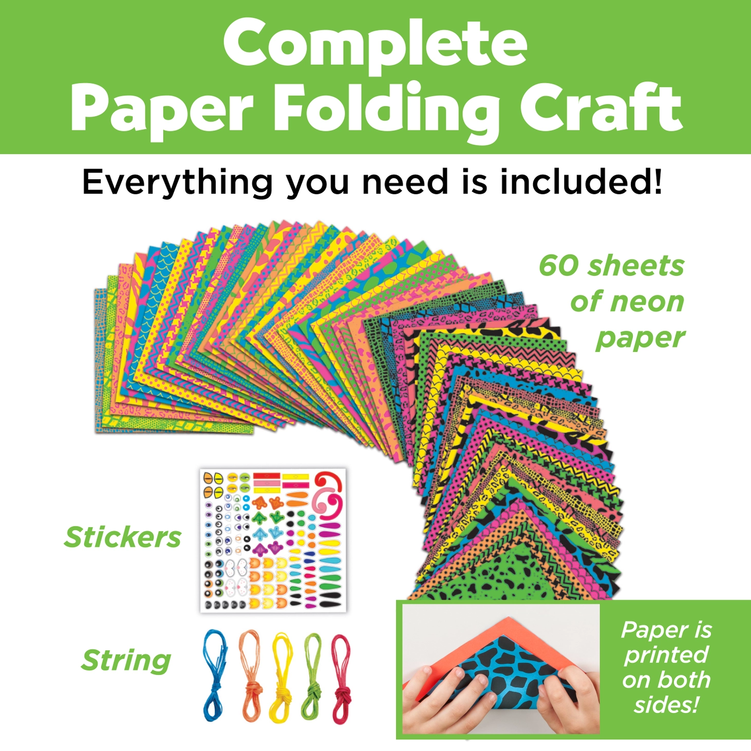Origami Paper - Diy Craft Kit For Kids