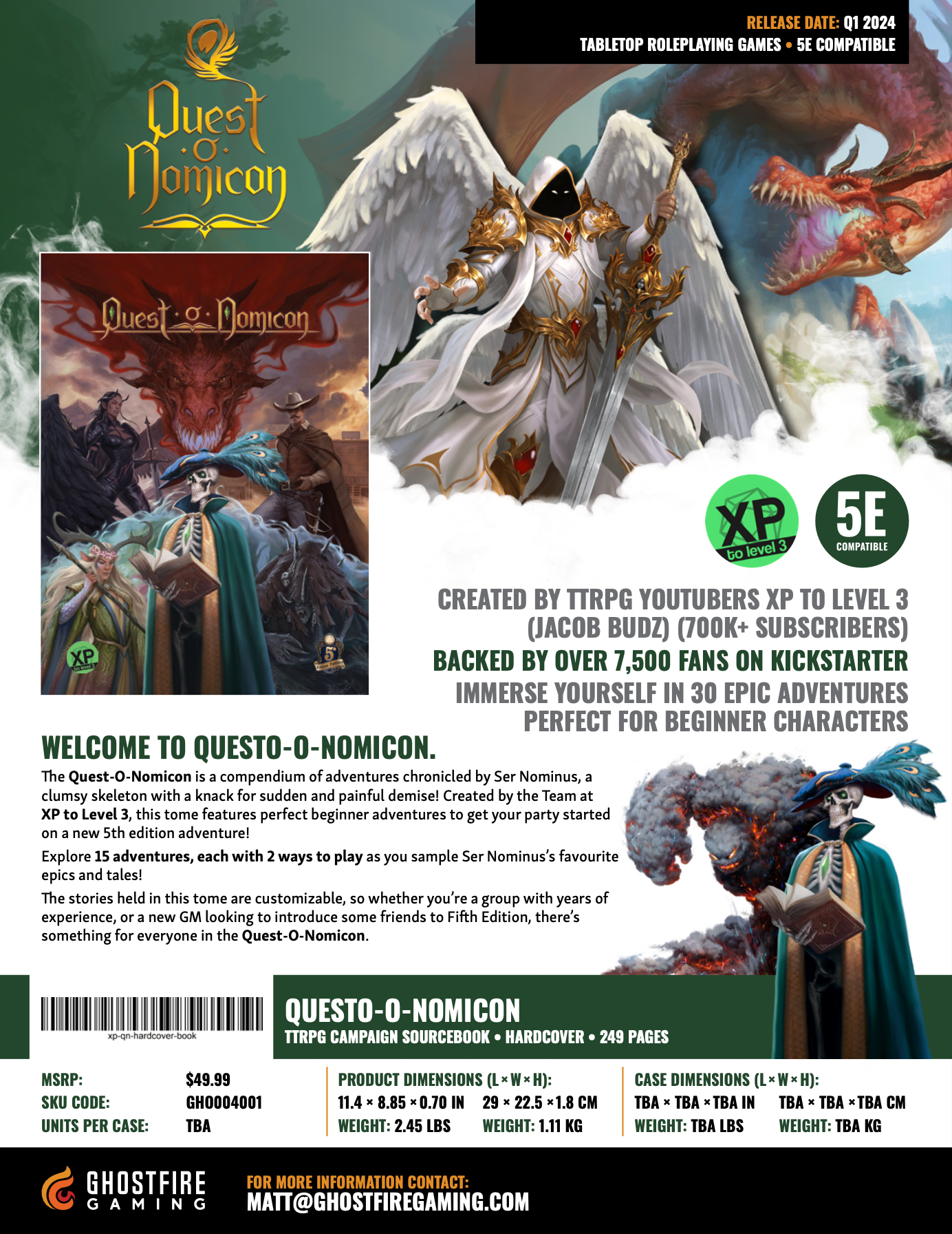 Quest-O-Nomicon Hardcover Book