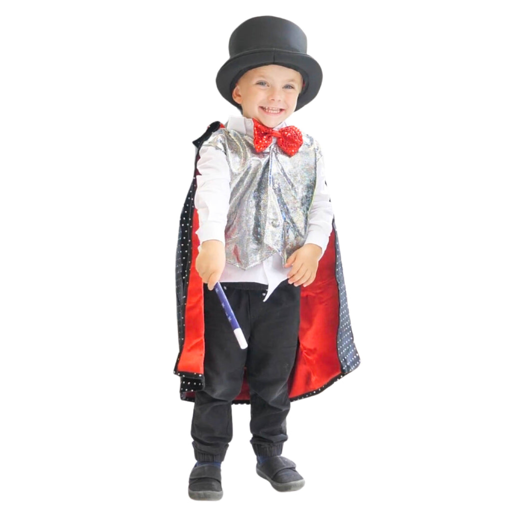 Kids Magician Dress Up Costume & Trick Set