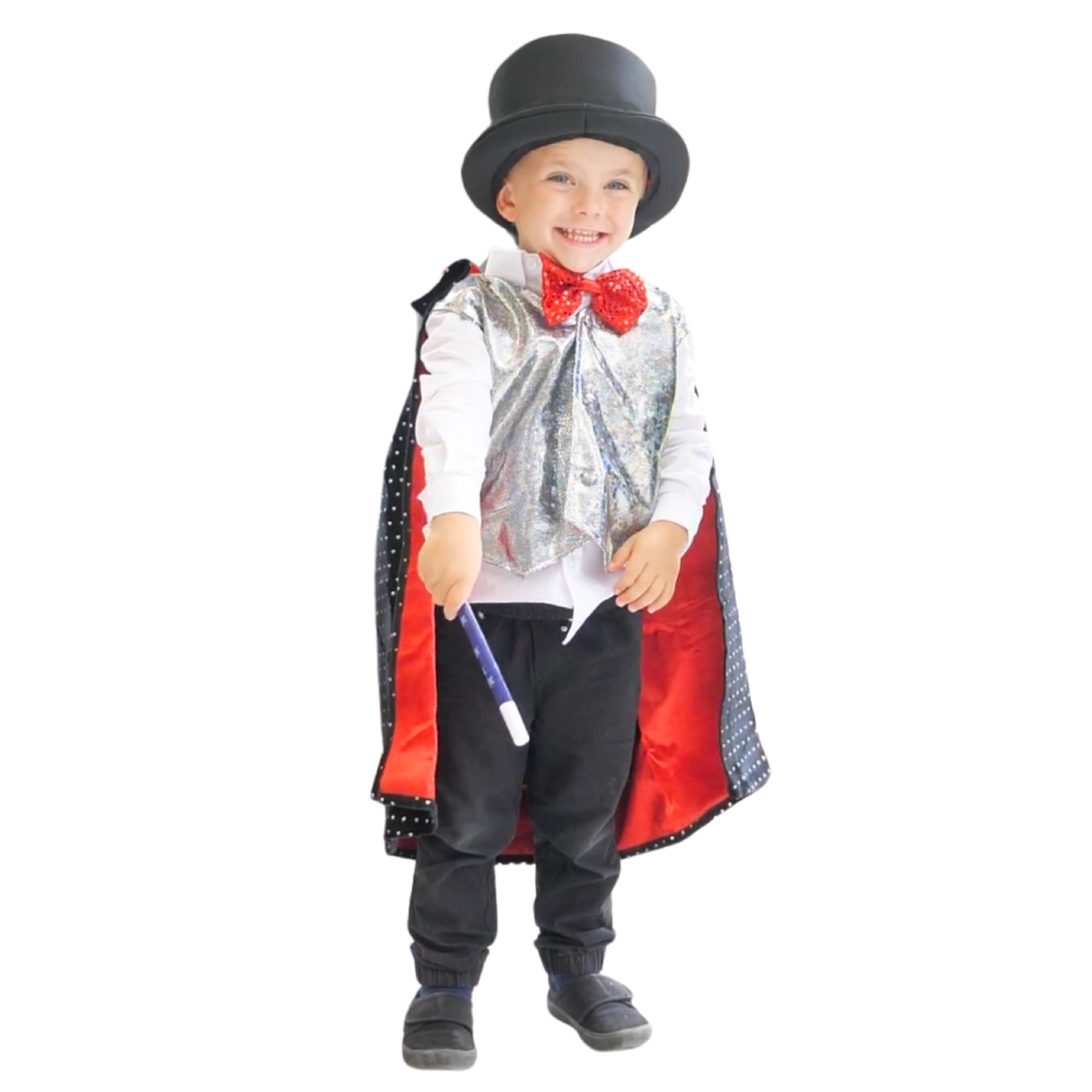 Kids Magician Dress Up Costume & Trick Set