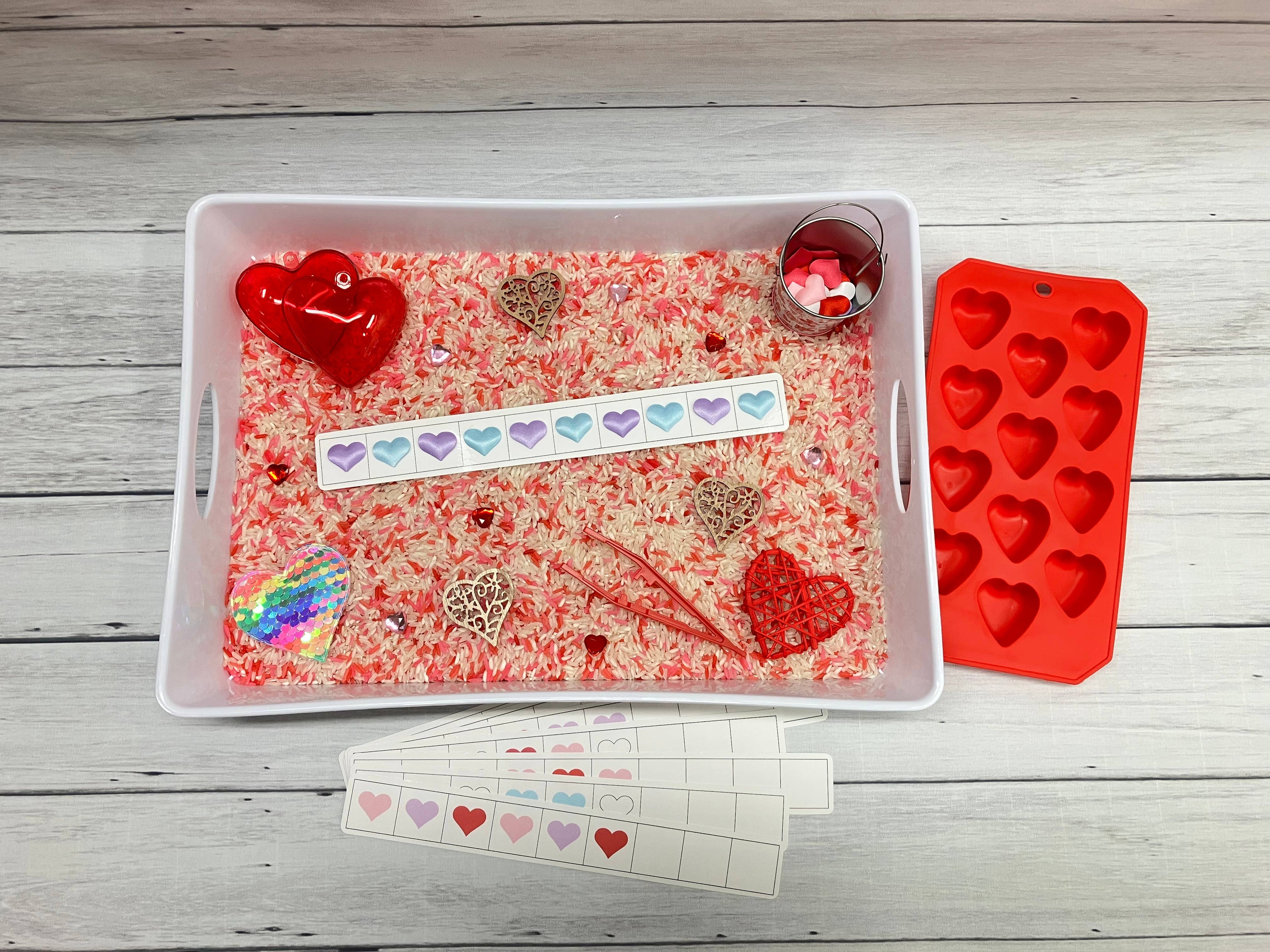 Valentines Sensory Bin, Sensory Bins for Kids, Sensory Kit,