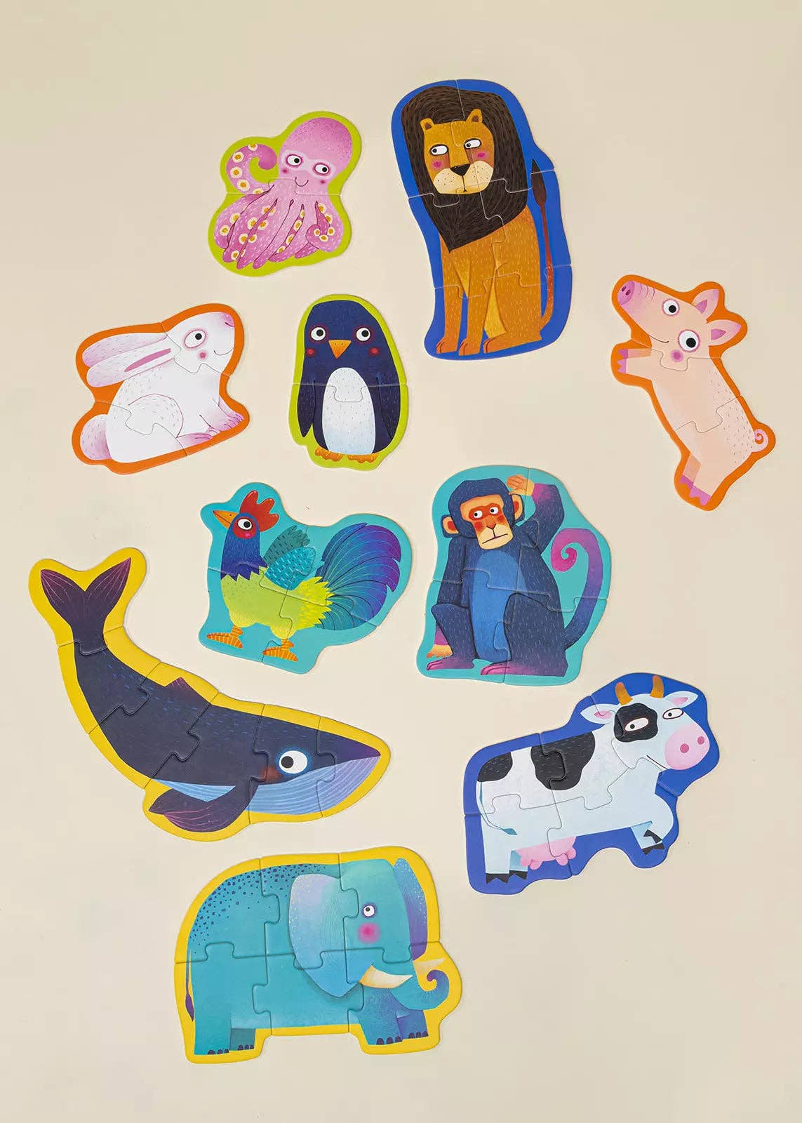 Level Up Puzzles Level 1 -The animals (10 puzzles)