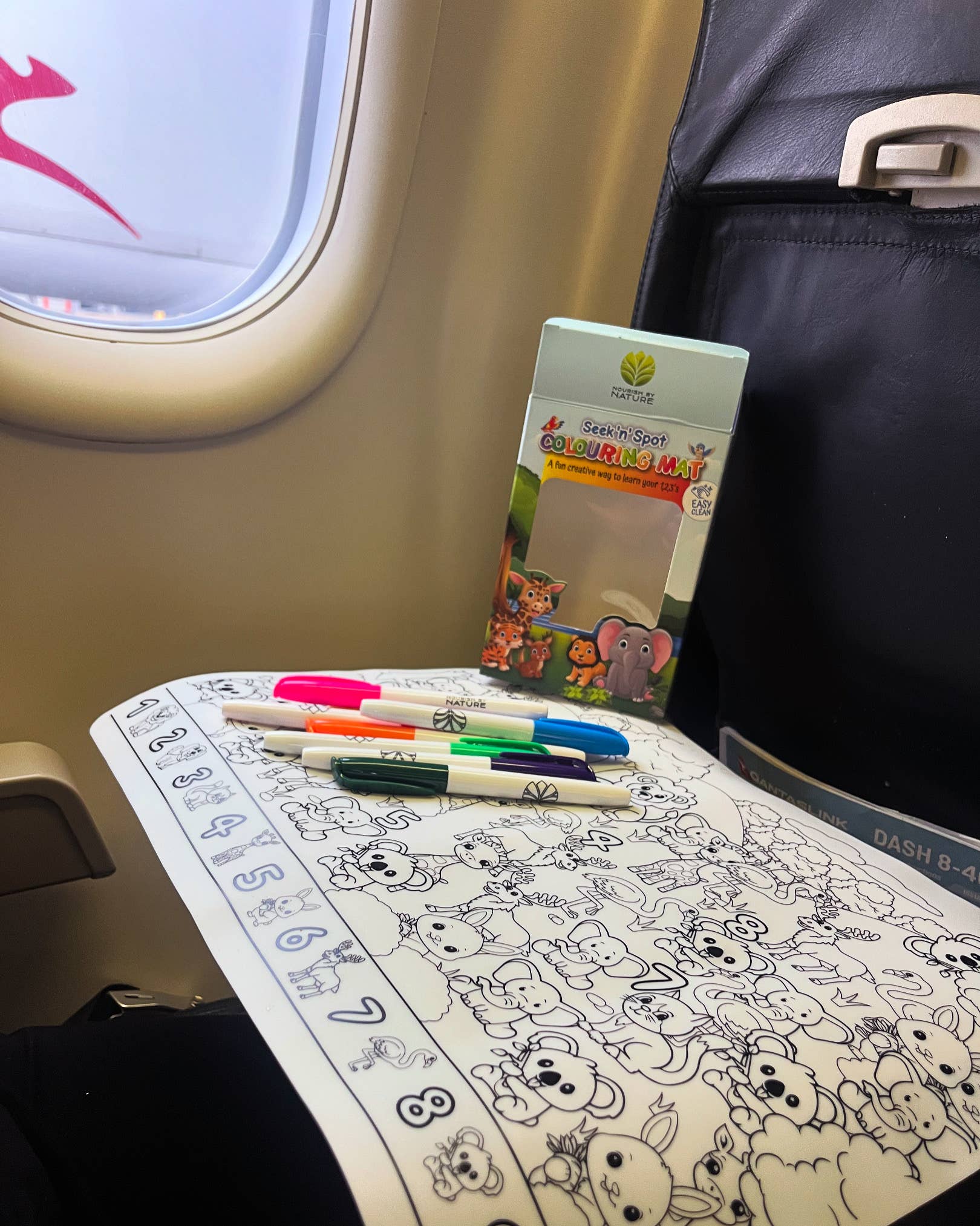 Seek N Spot Silicone Colouring Mat Animal Theme