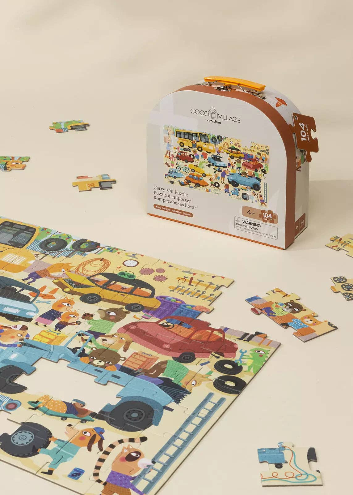 Carry-On Puzzle - Busy Garage - 104pcs