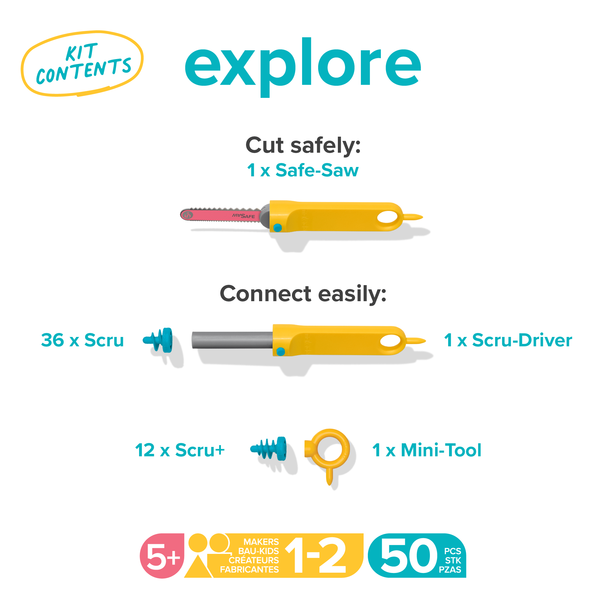 Explore Kit | Makedo Cardboard Construction