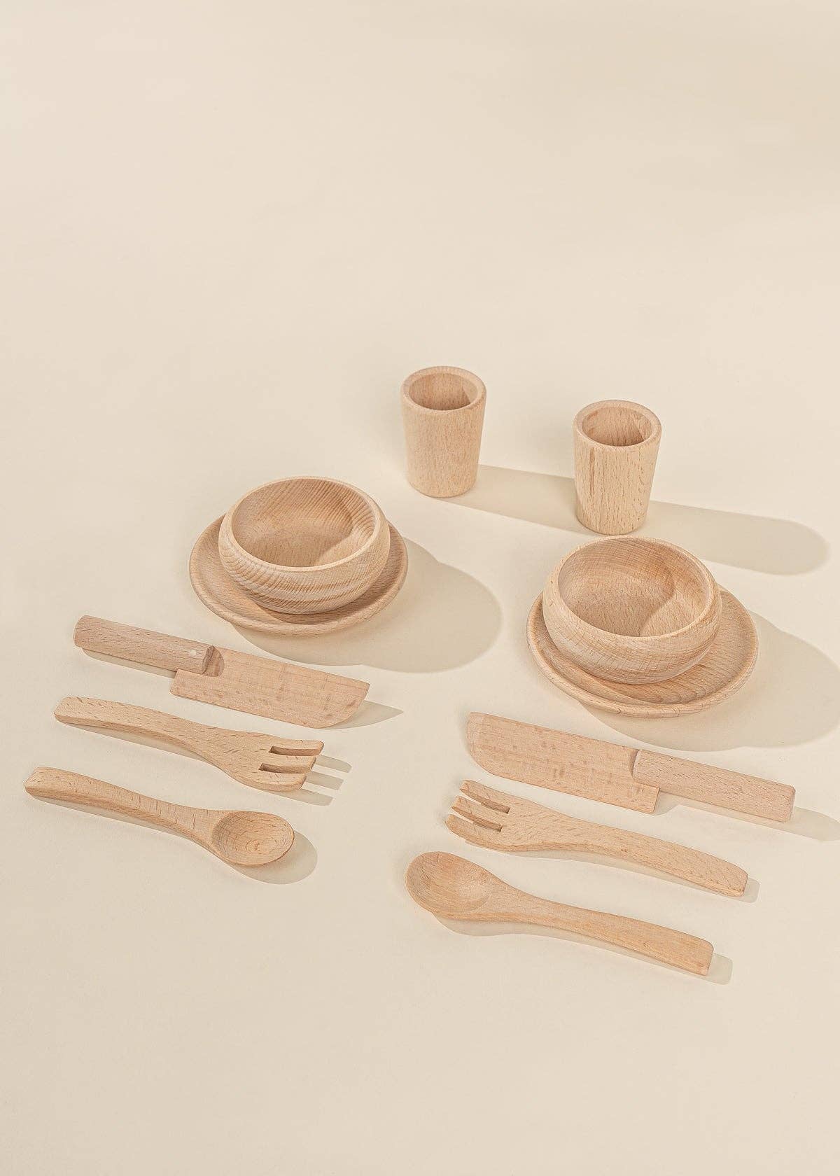 Wooden Dinnerware Playset (12 Pcs)
