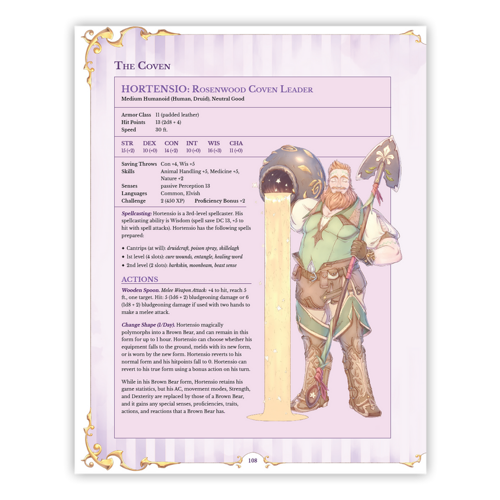 Hexbound: A Witchy Supplement  - 5e D&D (Hardcover)