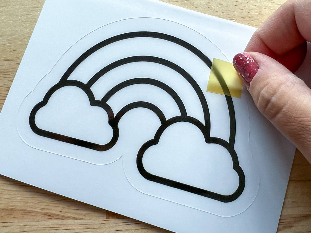 Rainbow Suncatcher Sticker Craft Kit for Kids